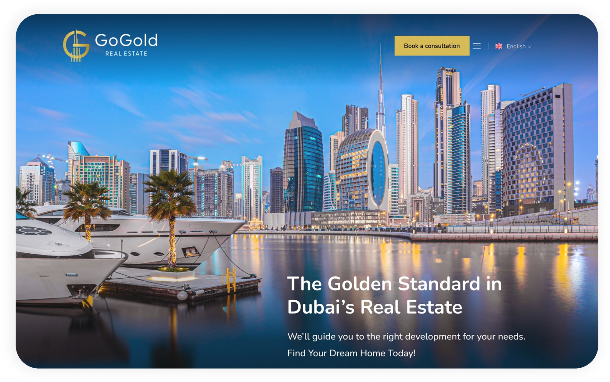 Go Gold Real Estate website